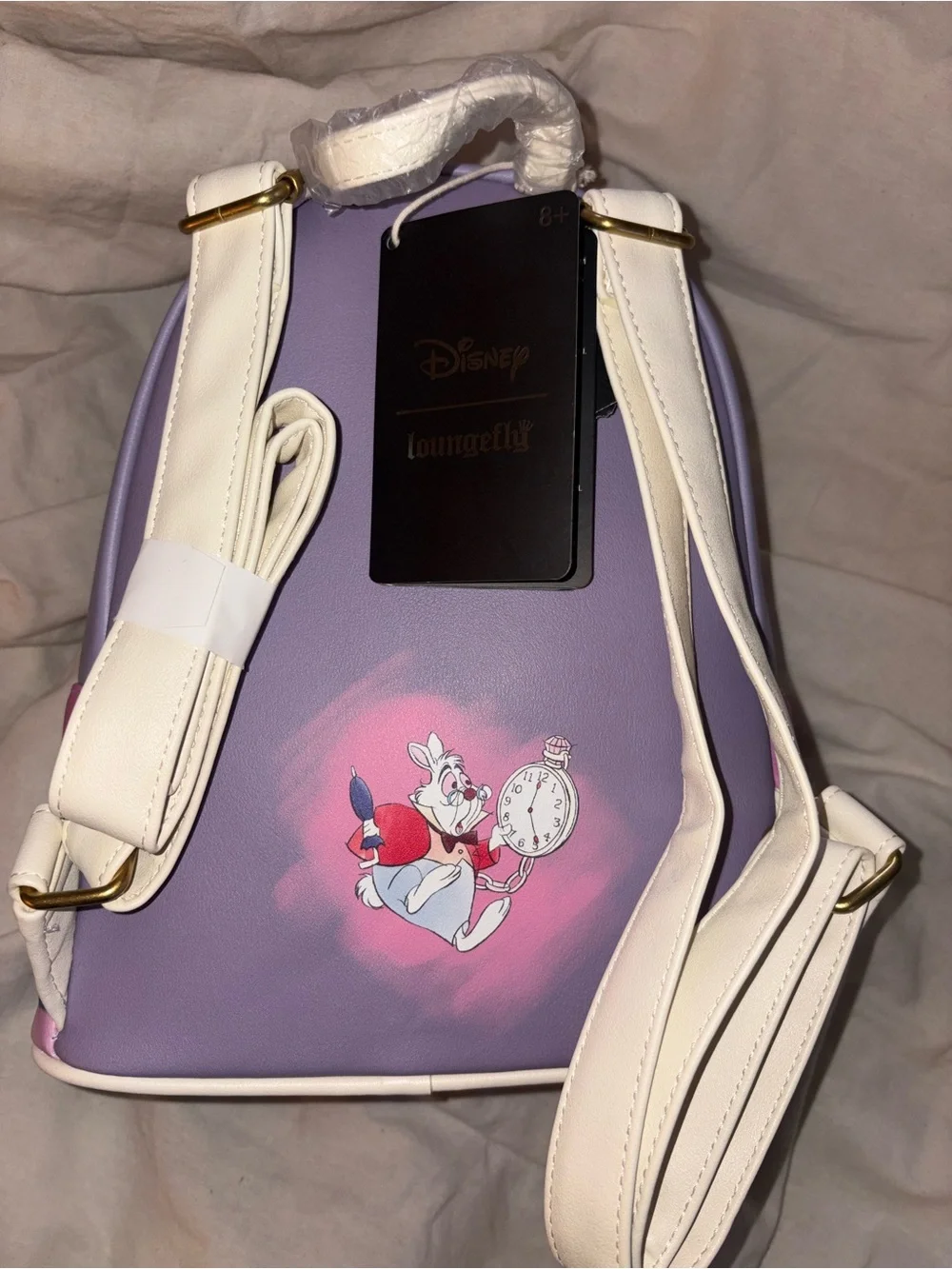 Loungefly Pink & Blue Alice in Wonderland Floral Mini Backpack